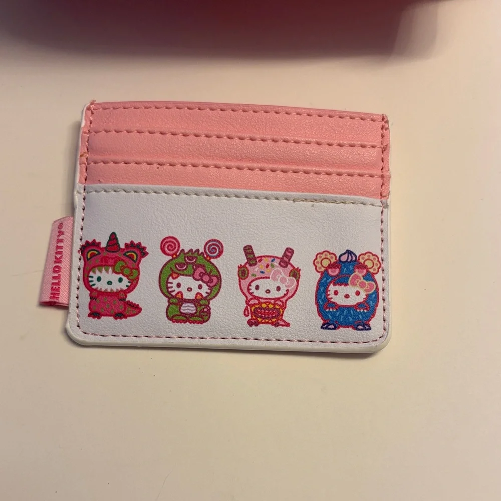 NWOT Loungefly Hello Kitty Monster Costumes Mini Backpack & Cardholder Set